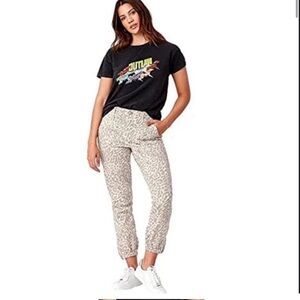 PAIGE Women's Mayslie Tortoise Shell Cheetah Jogger Pants - Size 27